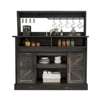 Meuble bas de bar à café Moasis Farmhouse - 38,4 P x 119,9 L x 130,8 H