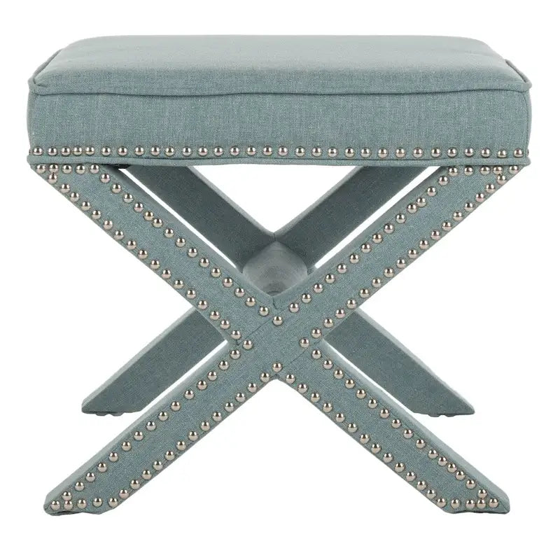 SAFAVIEH Shavonne Ottoman banc en X