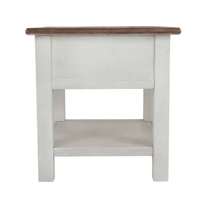 Bout de canapé décontracté Bolanburg blanc/marron antique