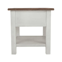 Bout de canapé décontracté Bolanburg blanc/marron antique