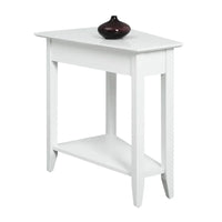 Table d'appoint d'angle American Heritage avec étagère de Convenience Concepts