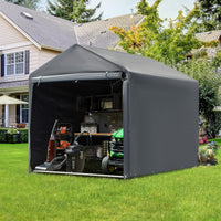 Abri de rangement extérieur et auvent carport : abri portable pour vélos, motos et rangement de jardin