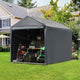 Abri de rangement extérieur et auvent carport : abri portable pour vélos, motos et rangement de jardin