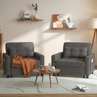 Canapé-lit réglable 3 en 1, fauteuil-canapé escamotable, lit pliant convertible pour salon