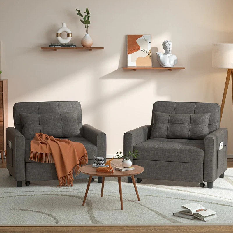 Canapé-lit réglable 3 en 1, fauteuil-canapé escamotable, lit pliant convertible pour salon