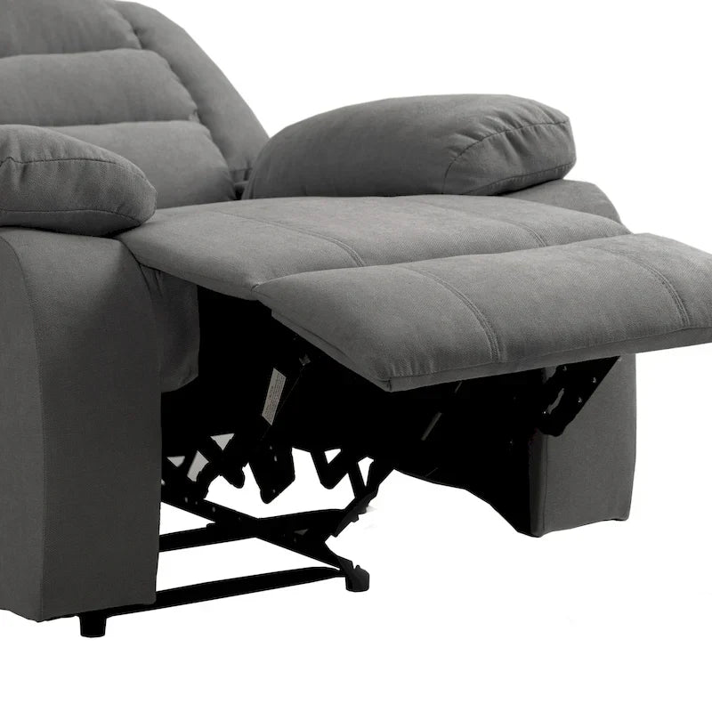 Ensemble de 2 fauteuils inclinables manuels classiques et traditionnels