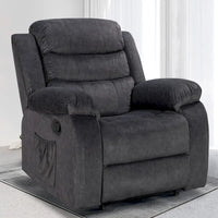 Fauteuil Inclinable Moelleux avec Fonction Massage et Chaleur