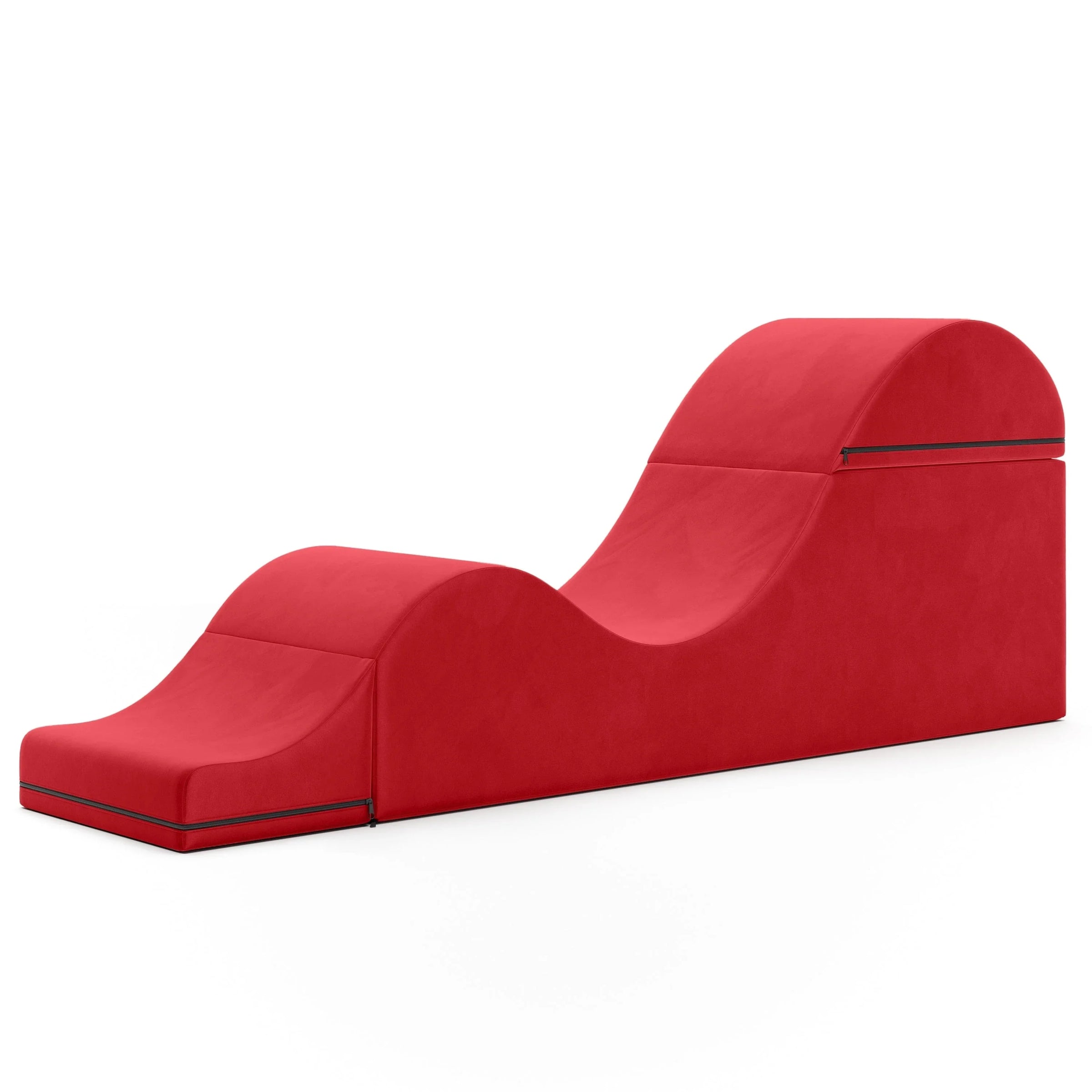 Avana Kami Méridienne convertible / yoga & massage - ottoman 2 en 1 avec fauteuil de yoga escamotable dissimulé, microvelours - N/A