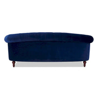 Canapé capitonné chesterfield La Rosa 84 en velours, style moderne du milieu du siècle