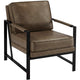 Yaheetech Fauteuil d'appoint rétro en similicuir