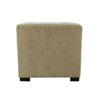 MJL Furniture Pouf carré capitonné 4 boutons Text2 Olivia