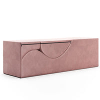Avana Kami Méridienne convertible / yoga & massage - ottoman 2 en 1 avec fauteuil de yoga escamotable dissimulé, microvelours - N/A