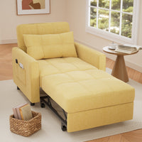 Canapé-lit réglable 3 en 1, fauteuil-canapé escamotable, lit pliant convertible pour salon