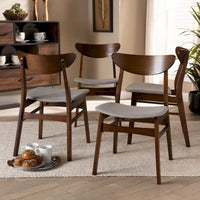 Lot de 4 chaises de salle à manger modernes de style transitionnel Parlin Mid-Century