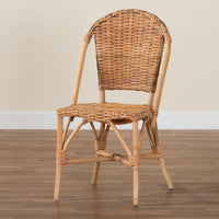 Chaise de salle à manger en rotin naturel bohème moderne Neola