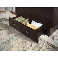 Lit escamotable coffre Chelsea Queen avec matelas