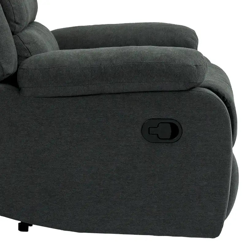 Ensemble de 2 fauteuils inclinables manuels classiques et traditionnels