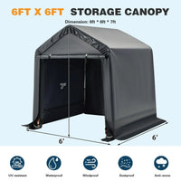 Abri de rangement extérieur et auvent carport : abri portable pour vélos, motos et rangement de jardin