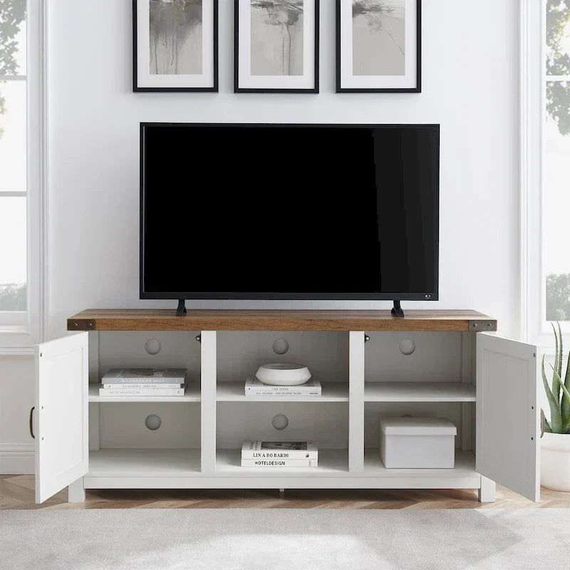 Meuble TV avec porte de grange Middlebrook Firebranch 58 pouces