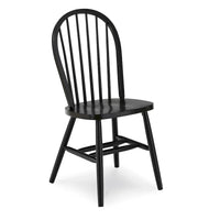 Chaise de salle à manger à dossier fuseau Windsor en bois massif International Concepts