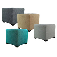 MJL Furniture Pouf carré capitonné 4 boutons Text2 Olivia