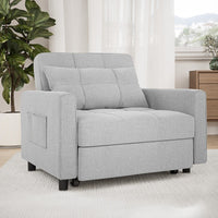 Canapé-lit réglable 3 en 1, fauteuil-canapé escamotable, lit pliant convertible pour salon