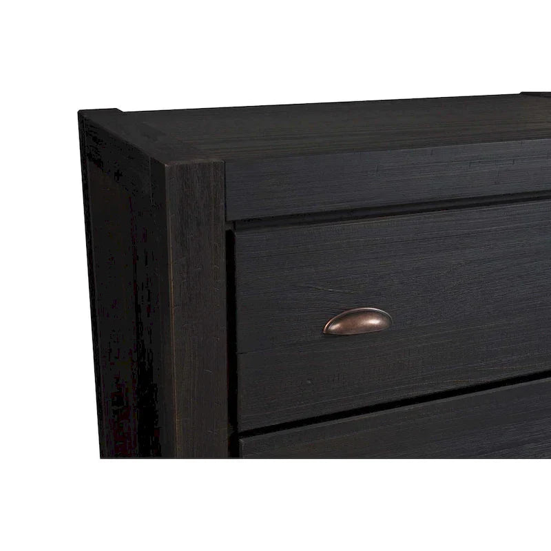 Grain Wood Furniture Montauk Coffre 5 tiroirs en bois massif