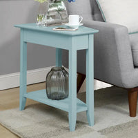 Table d'appoint d'angle American Heritage avec étagère de Convenience Concepts