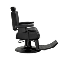 Chaise de barbier robuste inclinable hydraulique JAXSON, cadre noir