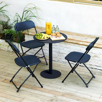 Chaise pliante en plastique, lot de 10, capacité de 158 kg pour événements, bureau, mariage, fête, pique-nique, cuisine, salle à manger