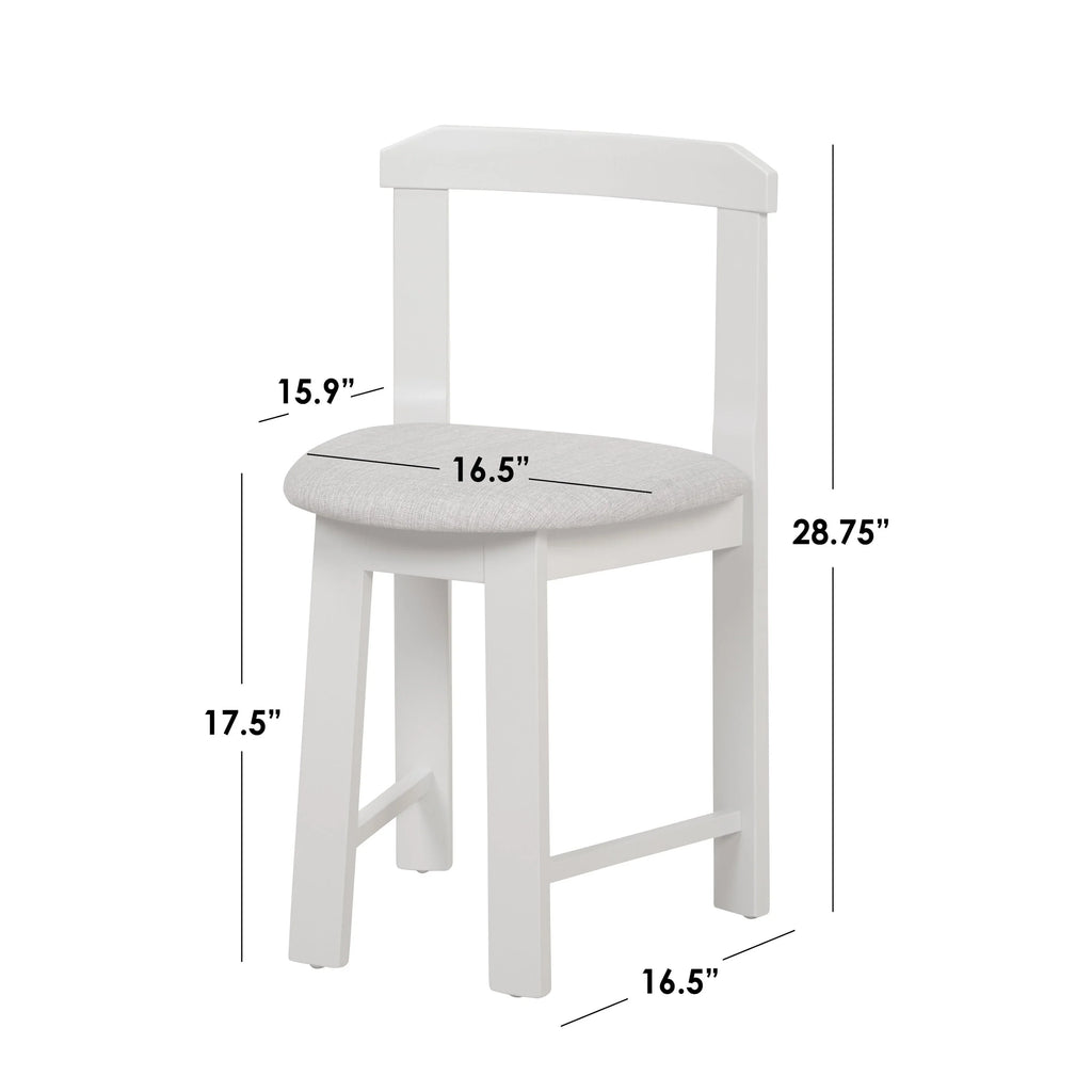 Harrisburg Tobey Ensemble de salle à manger rond compact 5 pièces