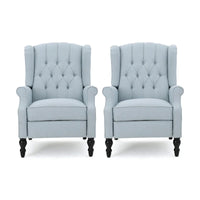 Fauteuils inclinables en tissu touffeté Walter (lot de 2) par Christopher Knight Home