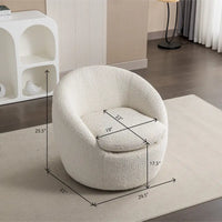 Fauteuil pivotant - Rotation à 360° - Tissu bouclette