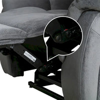 Fauteuil inclinable à plat releveur électrique pour personnes âgées avec massage et chauffage