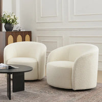 Fauteuil pivotant rembourré KINWELL de 86 cm de large (lot de 2)