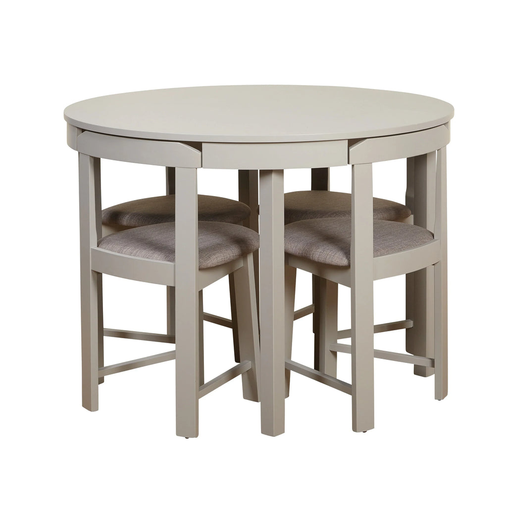 Harrisburg Tobey Ensemble de salle à manger rond compact 5 pièces