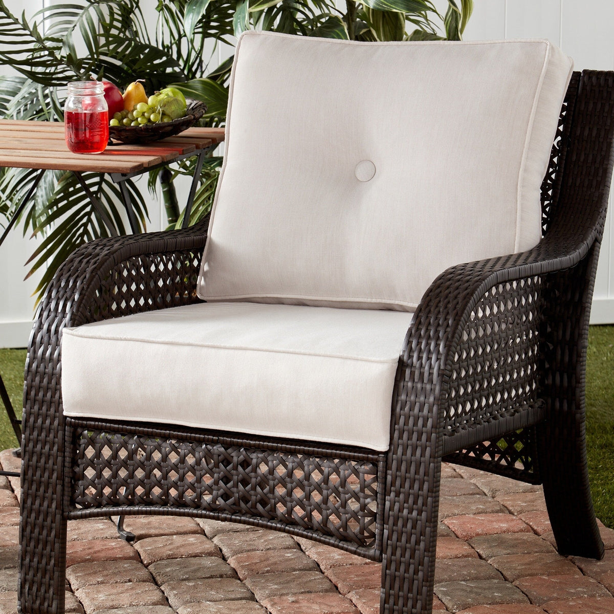 Sunbrella Ensemble de coussins d'extérieur à assise profonde premium 2 pièces