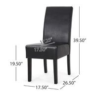 Chaises de salle à manger tapissées à motifs Pertica (lot de 4) par Christopher Knight Home