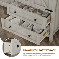 64 Armoire de cuisine haute avec 2 tiroirs et portes