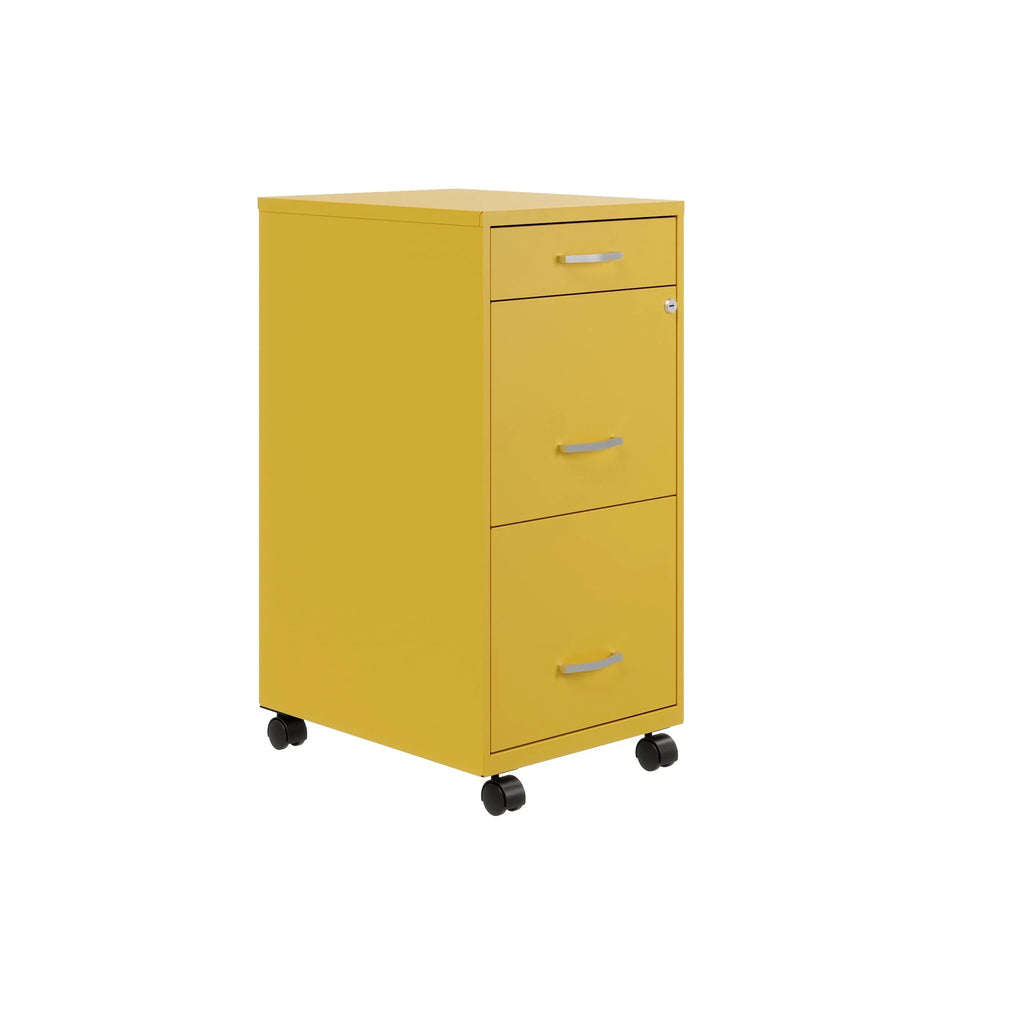 Space Solutions Classeur métallique 3 tiroirs 18 de profondeur