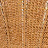 Fauteuil d'appoint fleur Blossom en rotin bohème miel