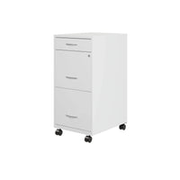 Space Solutions Classeur métallique 3 tiroirs 18 de profondeur