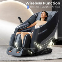 Fauteuil de Massage Costway Zéro Gravité Corps Entier Rail SL avec Taille