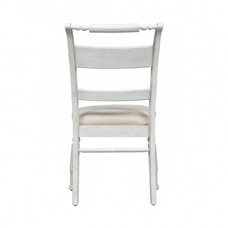 Chaises d'appoint à dossier à lattes Whitney en lin antique (Lot de 2)