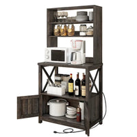 Étagère de cuisine à 5 niveaux Moasis avec étagères de rangement, support pour four à micro-ondes, organisateur d'étagère de cuisine