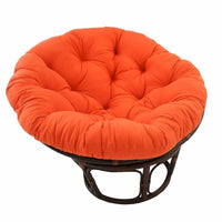 Fauteuil Papasan en rotin Bali 42 po avec coussin en sergé