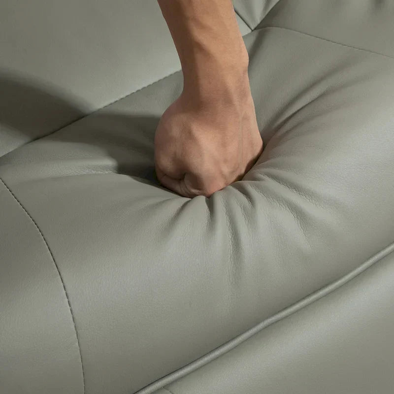Fauteuil Inclinable HomCom en Similicuir Réglable Manuel à Base Pivotante avec Repose-Pieds Confortable et Relaxant