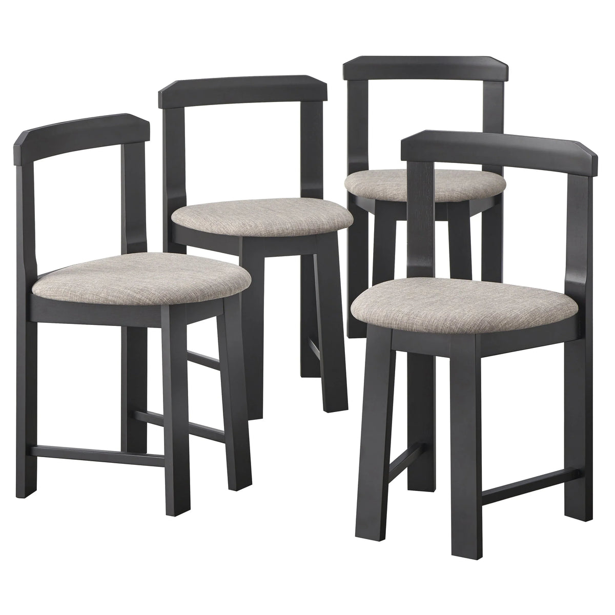 Harrisburg Tobey Ensemble de salle à manger rond compact 5 pièces