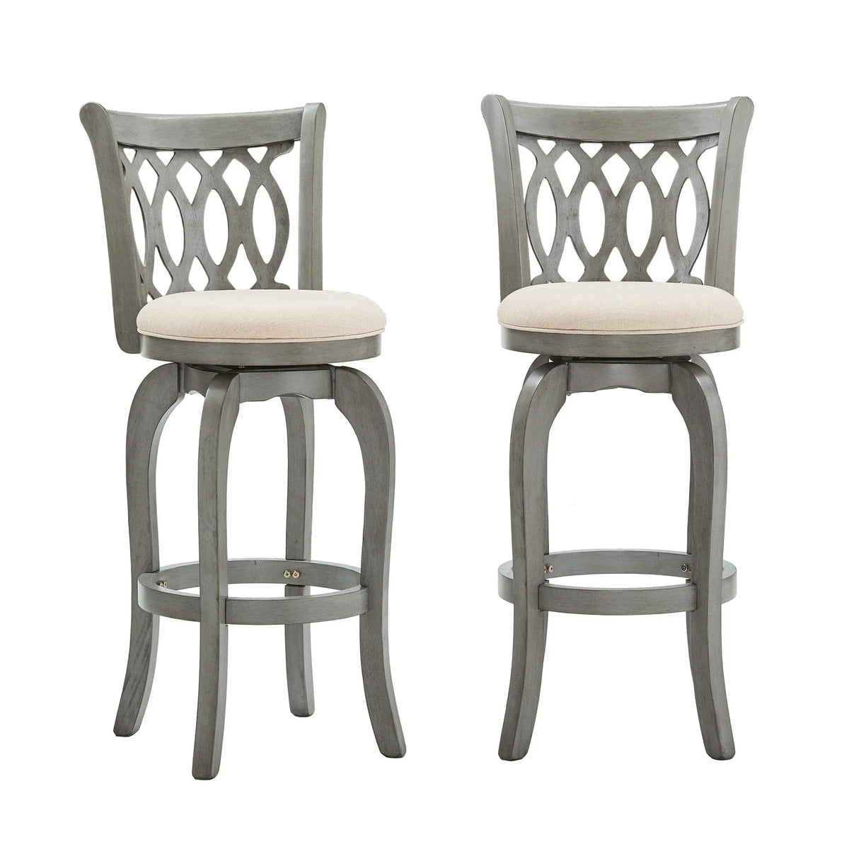 Rovinj Tabouret de bar pivotant à dossier volute
