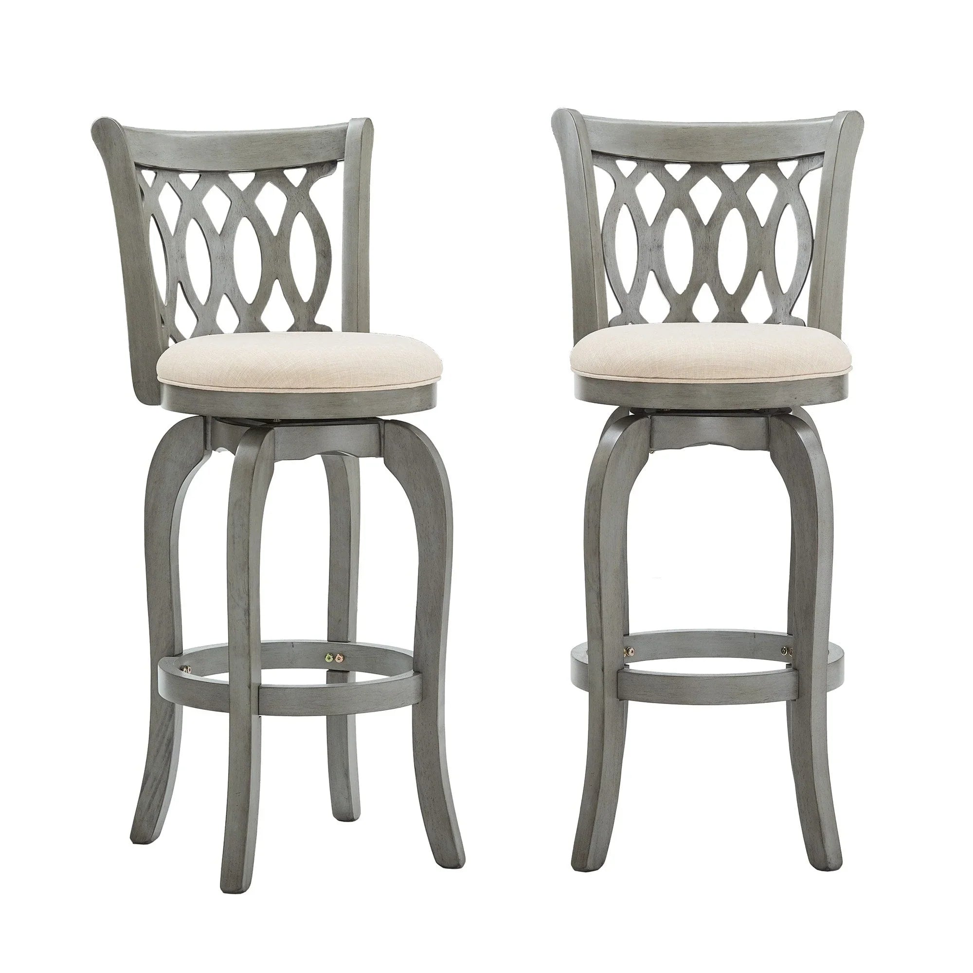 Rovinj Tabouret de bar pivotant à dossier volute
